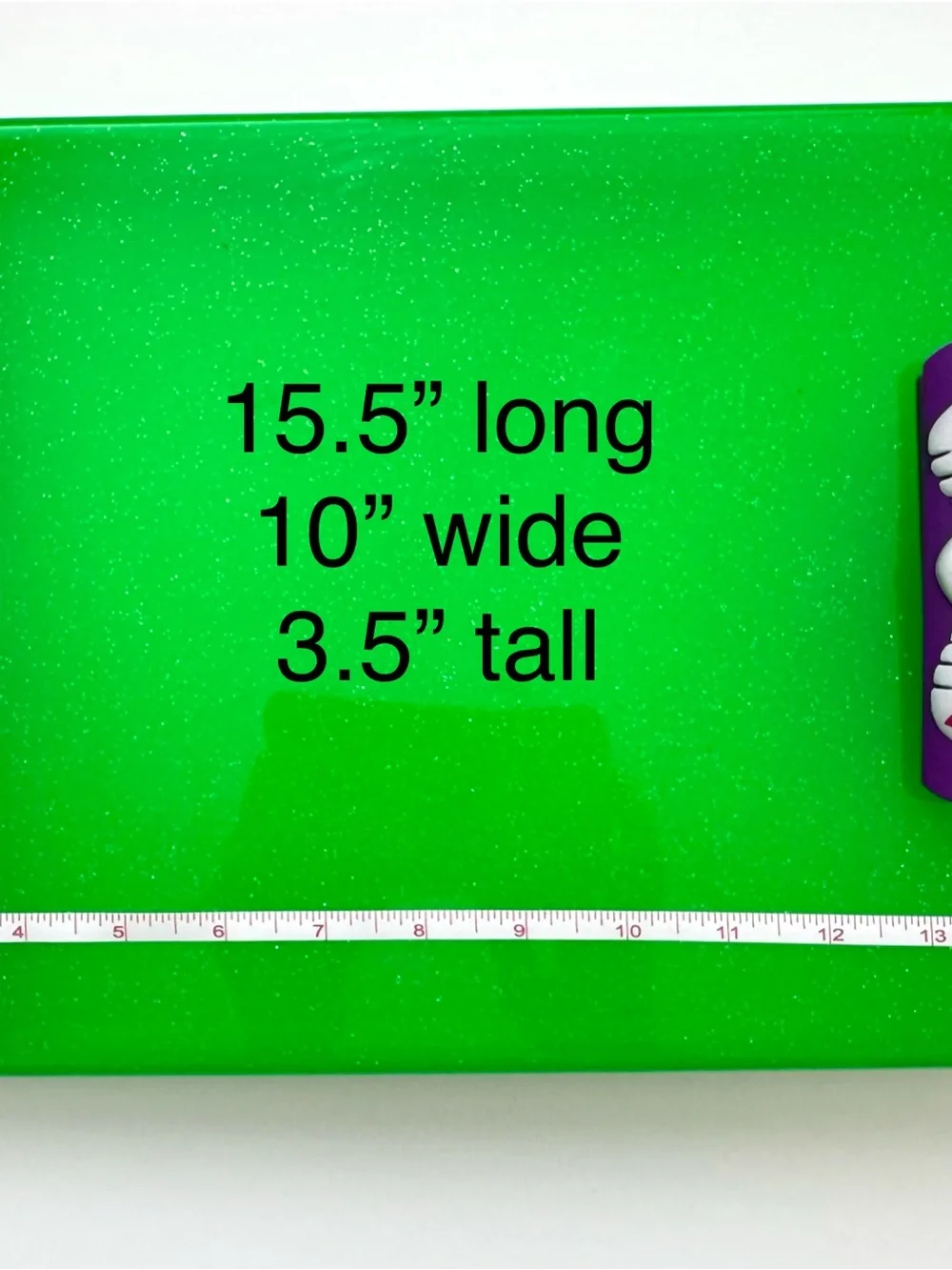 LISA FRANK Tiger Green Clipboard Storage Case & Glamour Dolls Blush Brush